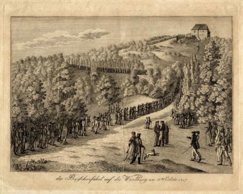 Zug der Burschen auf die Wartburg am 18. Oktober 1817, Johann Heinrich Hose