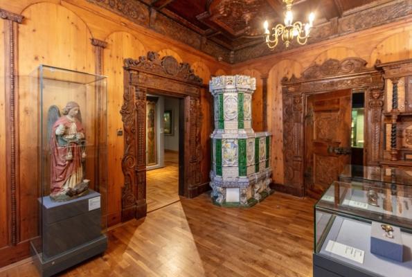 Blick in das heutige Schweizer Zimmer als Teil der Dauerausstellung der Wartburg